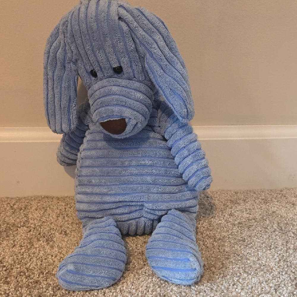 Jellycat Soft Blue Ribbed Plush